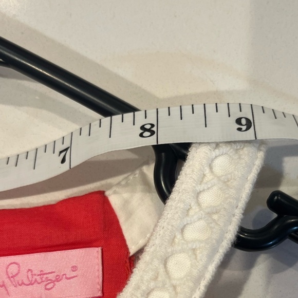 Lilly Pulitzer NWOT women's hot pink Annabelle honeycomb tank top‎ size 6 - Picture 6 of 7